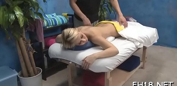  Wacko bitch takes penis from her massage therapist